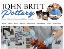 Tablet Screenshot of johnbrittpottery.com